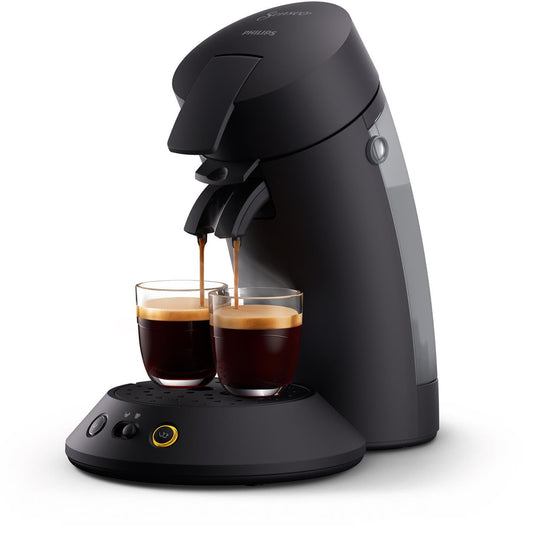 👉 Kaffeepadmaschine mit Kaffeestärkewahl, Coffee-Boost-Technologie, Zwei-Tassen-Funktion, 0,7L Wassertank, Schnelles Aufheizen & Samtige Crema